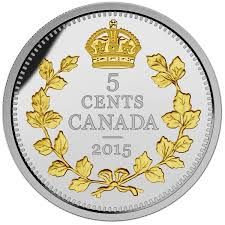 0,05 dolar Stříbrná mince Překřížené javory PP