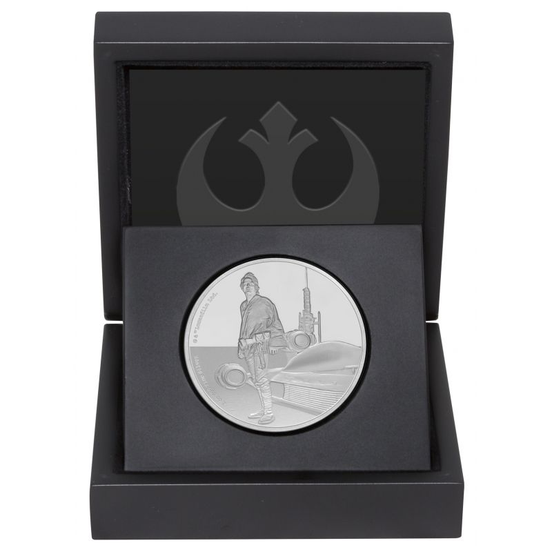 Stříbrná mince Hvězdné války 1 Oz  - Luke Skywalker PP