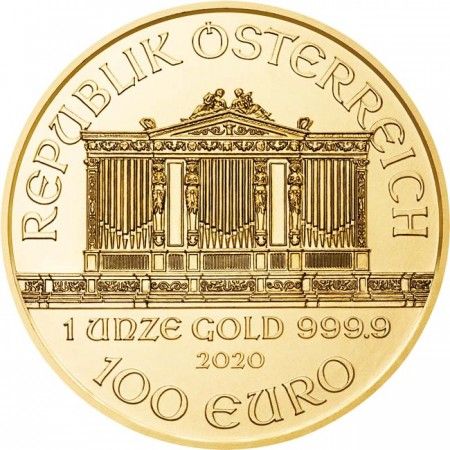 Zlatá minca Viedenskí filharmonici 1 Oz  - rôzne roky
