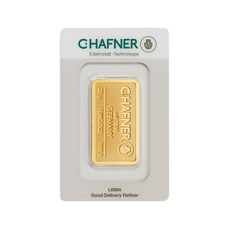 Zlatý zliatok C. Hafner 20 g