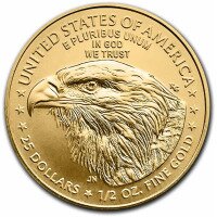 Zlatá minca  American Eagle - 1/2 oz