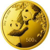 Zlatá minca Panda 30 g -   rôzne roky