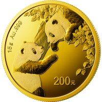 Zlatá minca Panda 15 g - rôzne roky