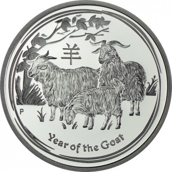 0,50 dolar Stříbrná mince Lunární série Rok kozy PP 2015