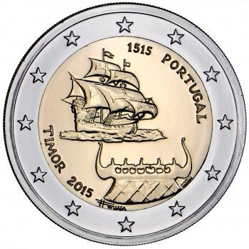 2 Euro CuNi 500 let od přistání na Timor UN