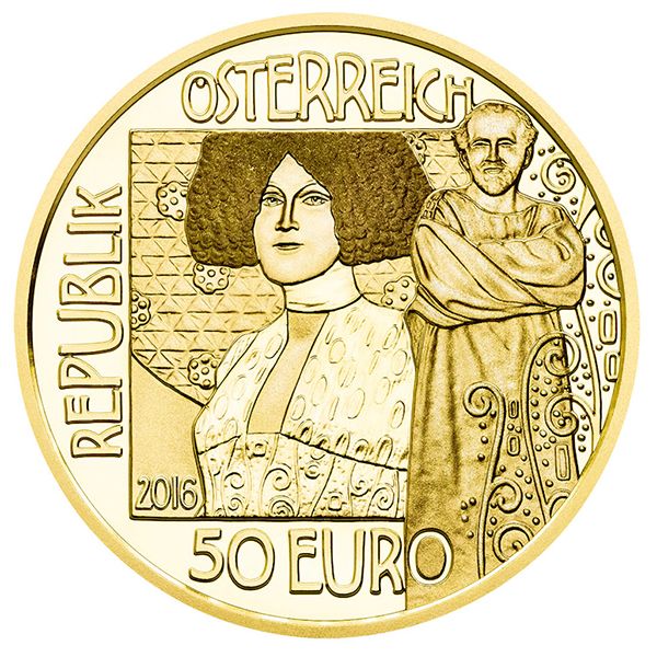 50 Euro Zlatá mince Polibek PP