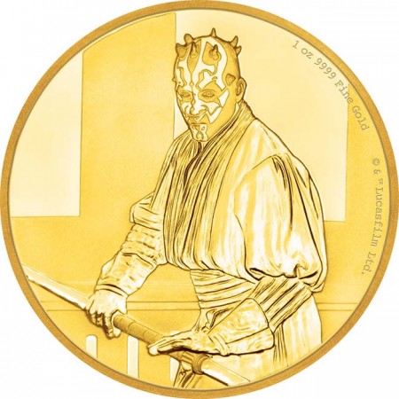  Zlatá mince Hvězdné války 1 Oz - Darth Maul PP
