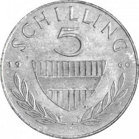 Strieborná minca - 5 Šilinkov 