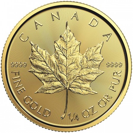 Zlatá minca Maple Leaf - různé roky, 1/4 oz