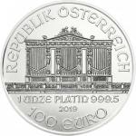 Platinová minca Viedenskí filharmonici - různé roky, 1 oz