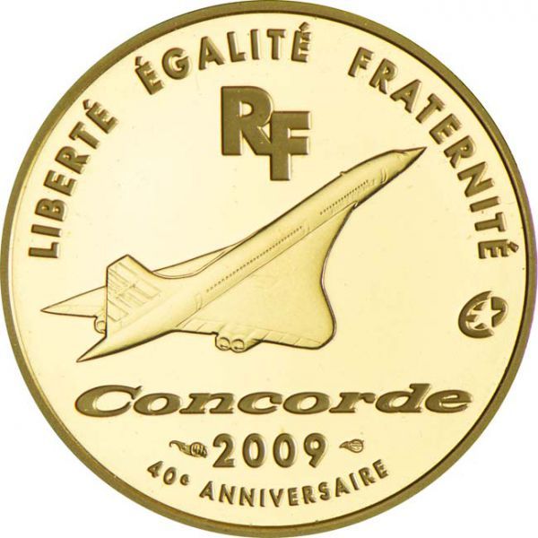 50 Euro Zlatá mince Concorde