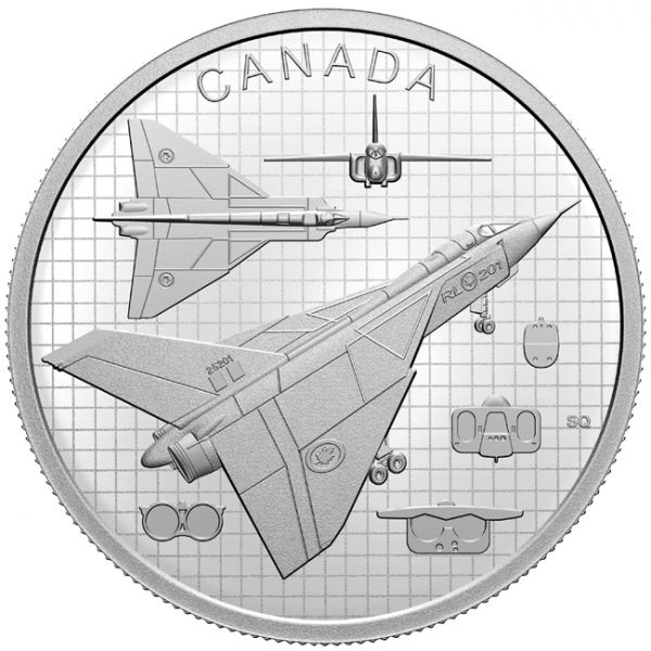  Avro CF-105 Arrow, stříbrná mince