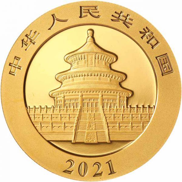 Zlatá minca Panda 15 g - 2022