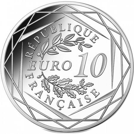 10 Euro Stříbrná mince Charles de Gaulle