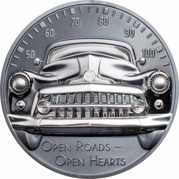 10 dolar Stříbrná mince Klasické auto - Open Roads 2 Oz