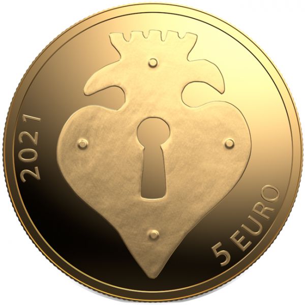 5 Euro Zlatá mince Klíč