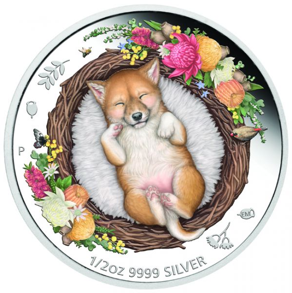 0,50 dolar Stříbrná mince Dingo 1/2 Oz