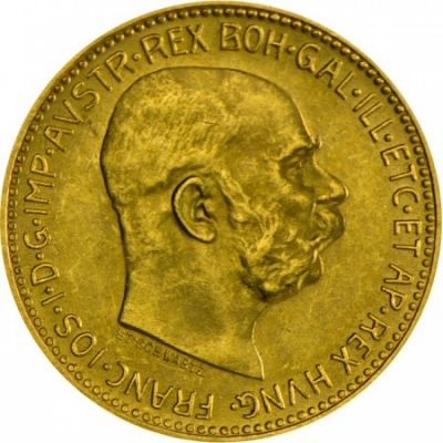 Zlatá minca - 20 Korun