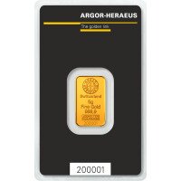 Zlatý zliatok Argor Heraeus 5 g - Kinebar