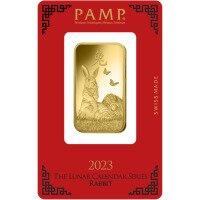 Zlatý zliatok PAMP 1 Oz - Rok zajaca 2023