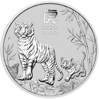 Strieborná minca Rok Tygra 5 Oz 2022