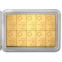 Zlatý zliatok Valcambi 10x1/10 Oz Combibar 