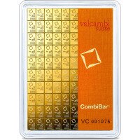 Zlatý zliatok Valcambi 100x1g Combibar