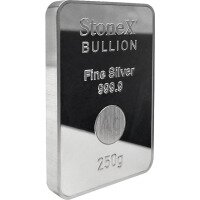 Strieborná minca 250 g StoneX Bar