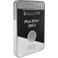 Strieborný zliatok StoneX Bar 250 g