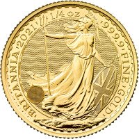 Zlatá minca Britania 1/4 Oz -2022