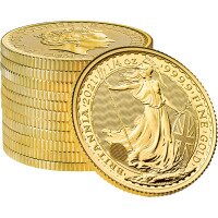 Zlatá minca Britania 1/4 Oz -2022