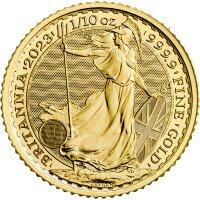 Zlatá minca Britania 1/10 Oz -2023
