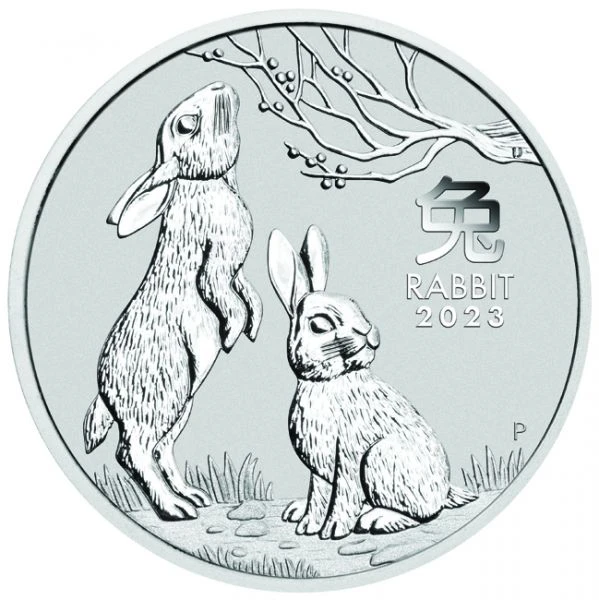 Strieborná minca Rok Zajaca 1/2 Oz 2023 