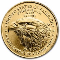 Zlatá minca  American Eagle 1/10 Oz-2022