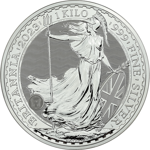 Strieborná minca Británia 1 Kg 2023