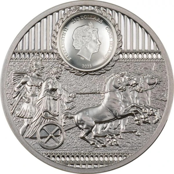 Sparta 1 oz platinová barevná mince