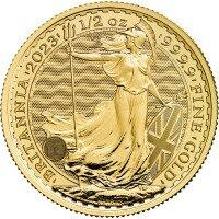 Zlatá minca Britannia 1/2 Oz -Charles III 2023