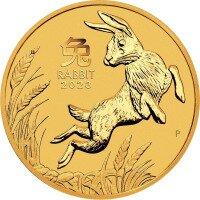 Zlatá minca Rok Zajaca 1/20 Oz 2023