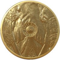 Zlatá minca slon 1 Oz - Velká petka 2023