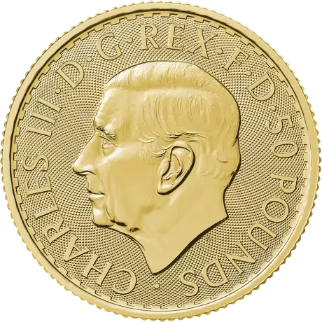 Zlatá minca Britannia Charles III 2024 - 1/2 oz