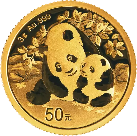 Zlatá minca Panda 3 g - 2024