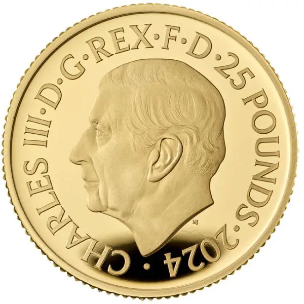 Zlatá minca 1/4 Oz Tudorovské zvieratá v etuji - Seymour Unicorn 2024, 1/4 oz