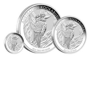 Strieborná minca Kookaburra 2014, 1 oz