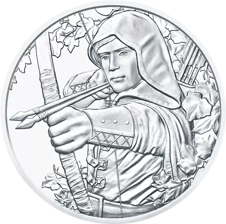Strieborná minca Robin Hood 2019, série Vídeňští filharmonici, 1 oz