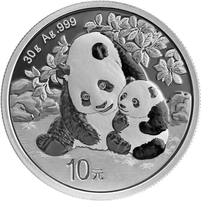 Strieborná minca Panda 30 g - 2024