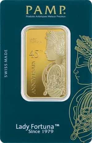 Zlatý zliatok PAMP Fortuna - speciální edice 45. výročí, 1 oz