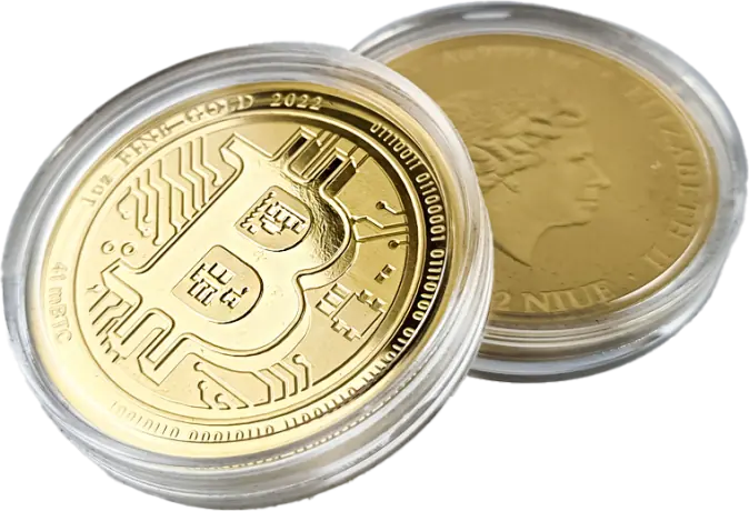Zlatá minca Bitcoin 2022, 1 oz