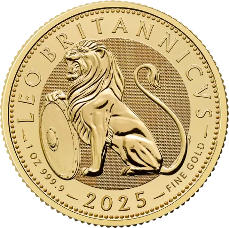 Zlatá minca Britský lev 2025, 1 oz