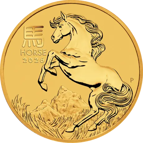 Zlatá minca Rok koňa 2026 2026  1/10 Oz