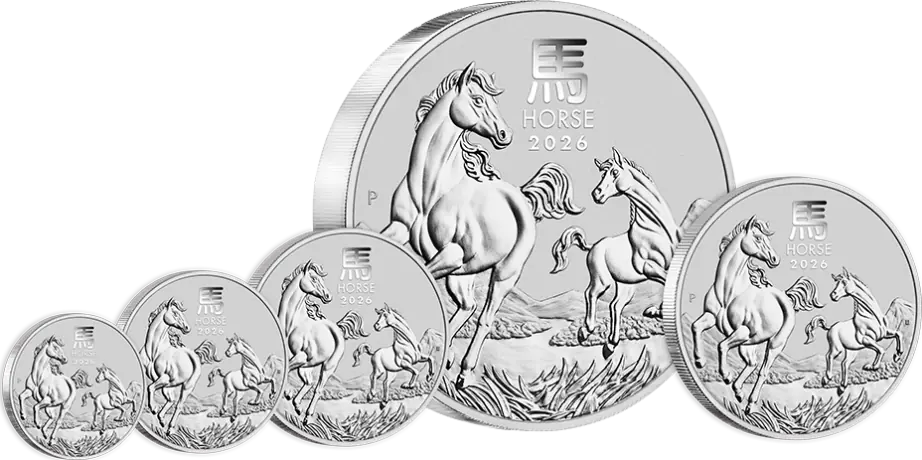 Strieborná minca Lunárná séria III - Rok Koňa 2026, 1/2 oz
